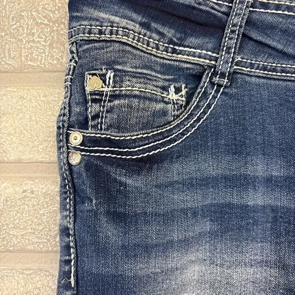 Wallflower Lucious Curvy Fit Bootcut Jeans Juniors Size 7 Short - Picture 4 of 11